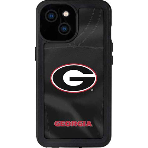 University of Georgia Black Jersey iPhone 15 Waterproof Case